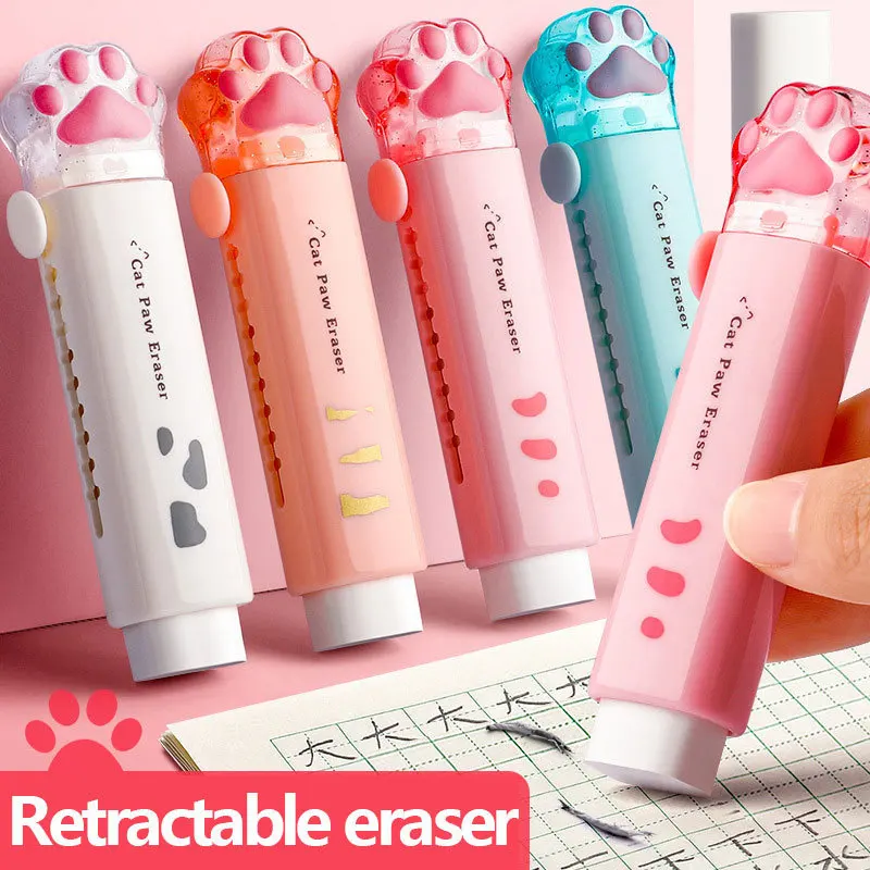 1pcs Push-pull Design Cat Paw Portable Rubber Eraser Cute Erasers for Kids School Office Supplies Gift Stationery Prizes
1pcs Push-pull Design Cat Paw Portable Rubber Eraser Cute Erasers for Kids School Office Supplies Gift Stationery Prizes