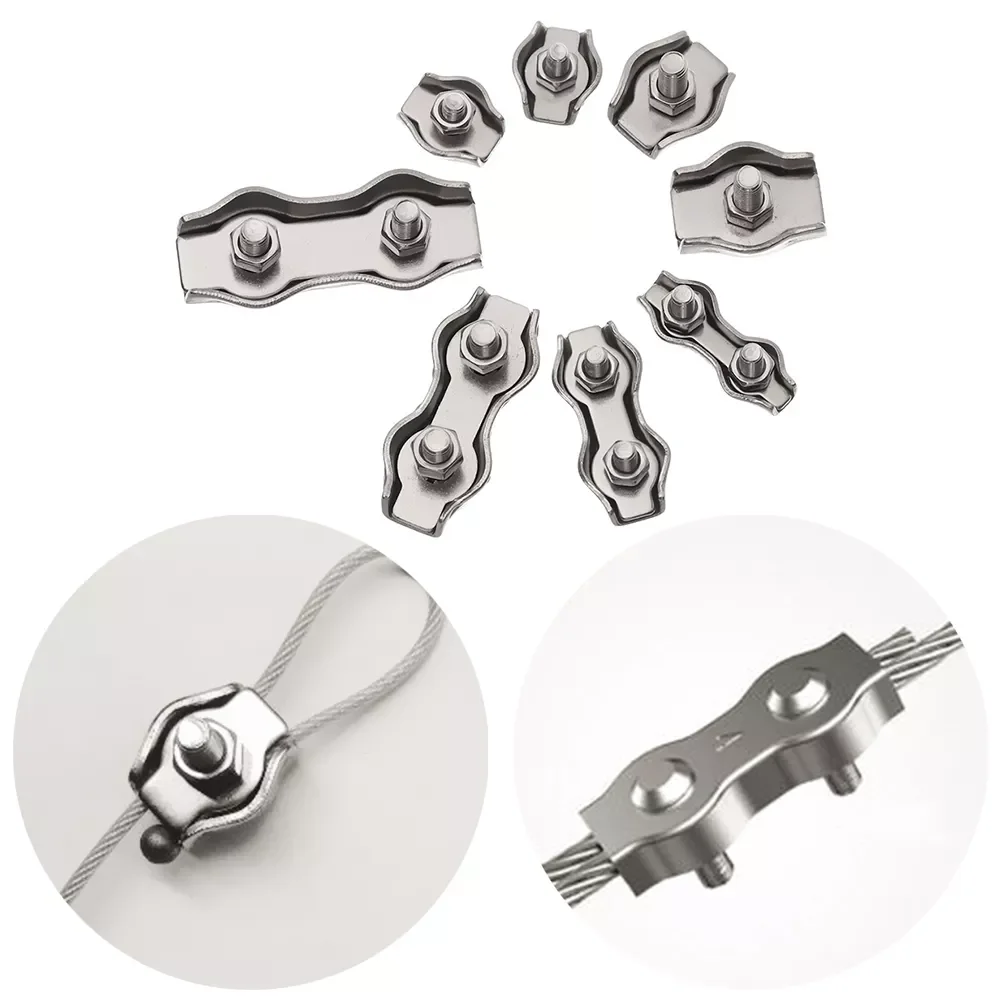 M2-M5 Stainless Steel Simplex 1/2-Post Bolt Clip Wire Rope Cable Clamp Caliper Rope Simple Grip
M2-M5 Stainless Steel Simplex 1/2-Post Bolt Clip Wire Rope Cable Clamp Caliper Rope Simple Grip