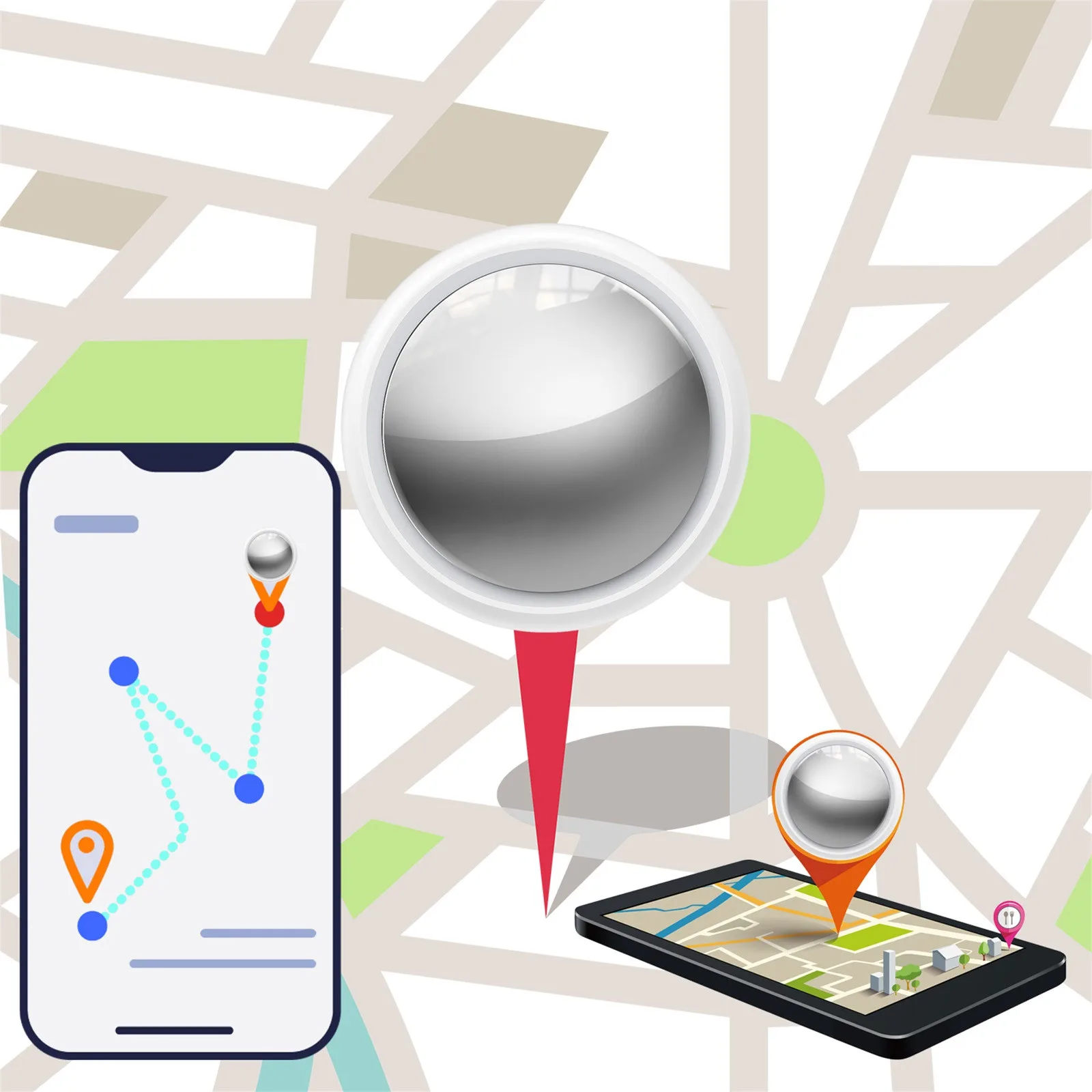 Smart Wireless Finder tracking Locator Activity Trackers Positioning Wallet Pet Key Auto Universal For Ios Android Apple Airtag
Smart Wireless Finder tracking Locator Activity Trackers Positioning Wallet Pet Key Auto Universal For Ios Android Apple Airtag