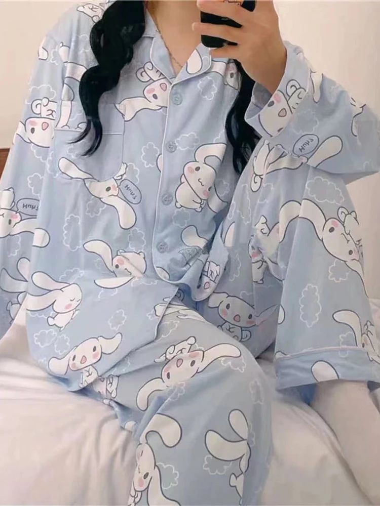 Women Satin Silk Pajamas Set Cartoon Printed Long Sleeve Tops And Pant Homewear 2 Pieces Ladies Loungewear Nighties Pijamas Suit
Women Satin Silk Pajamas Set Cartoon Printed Long Sleeve Tops And Pant Homewear 2 Pieces Ladies Loungewear Nighties Pijamas Suit