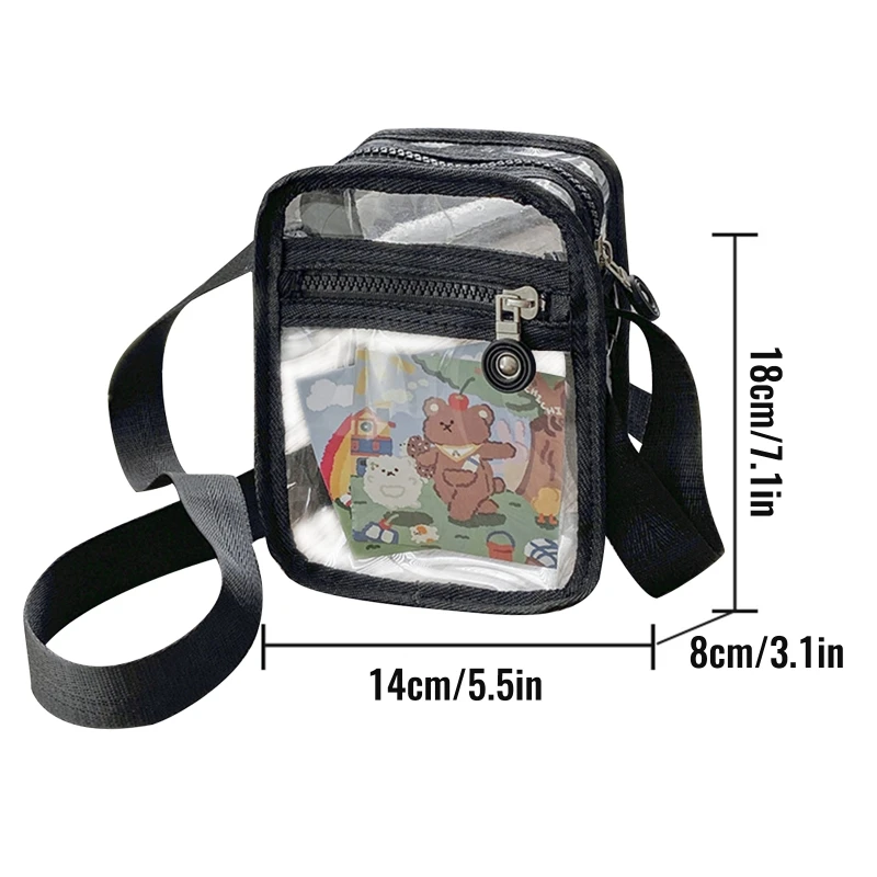 Multipurpose Clear Crossbody Bag Messenger Shoulder Bag Stadium Approved Clear Purse Bag for Concerts Sports Events
Multipurpose Clear Crossbody Bag Messenger Shoulder Bag Stadium Approved Clear Purse Bag for Concerts Sports Events