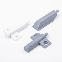 High Quality Gray White Kitchen Cabinet Door Stop Drawer Soft Quiet Close Closer Damper Buffers with Screws ABS Low Noise Holder