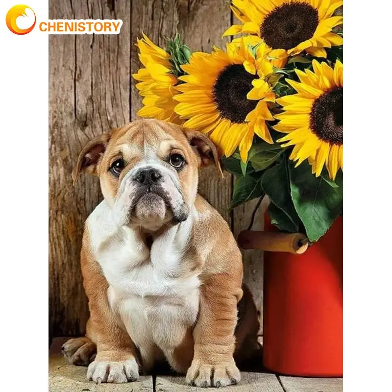 CHENISTORY Diamond Embroidery Dog Animal Diamond Painting Full Square /Round Drill Diamond Mosaic Sunflower Rhinestone Pictures
CHENISTORY Diamond Embroidery Dog Animal Diamond Painting Full Square /Round Drill Diamond Mosaic Sunflower Rhinestone Pictures