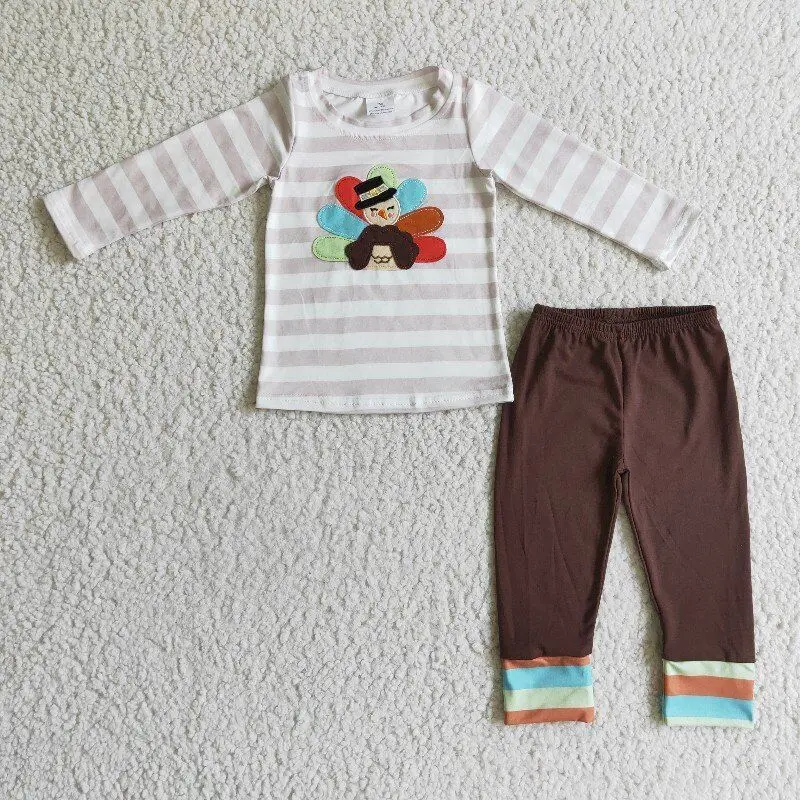 stripes embroidery turkey long sleeve and yellow pant teenage spring fall clothes fashion baby girl outfit
stripes embroidery turkey long sleeve and yellow pant teenage spring fall clothes fashion baby girl outfit