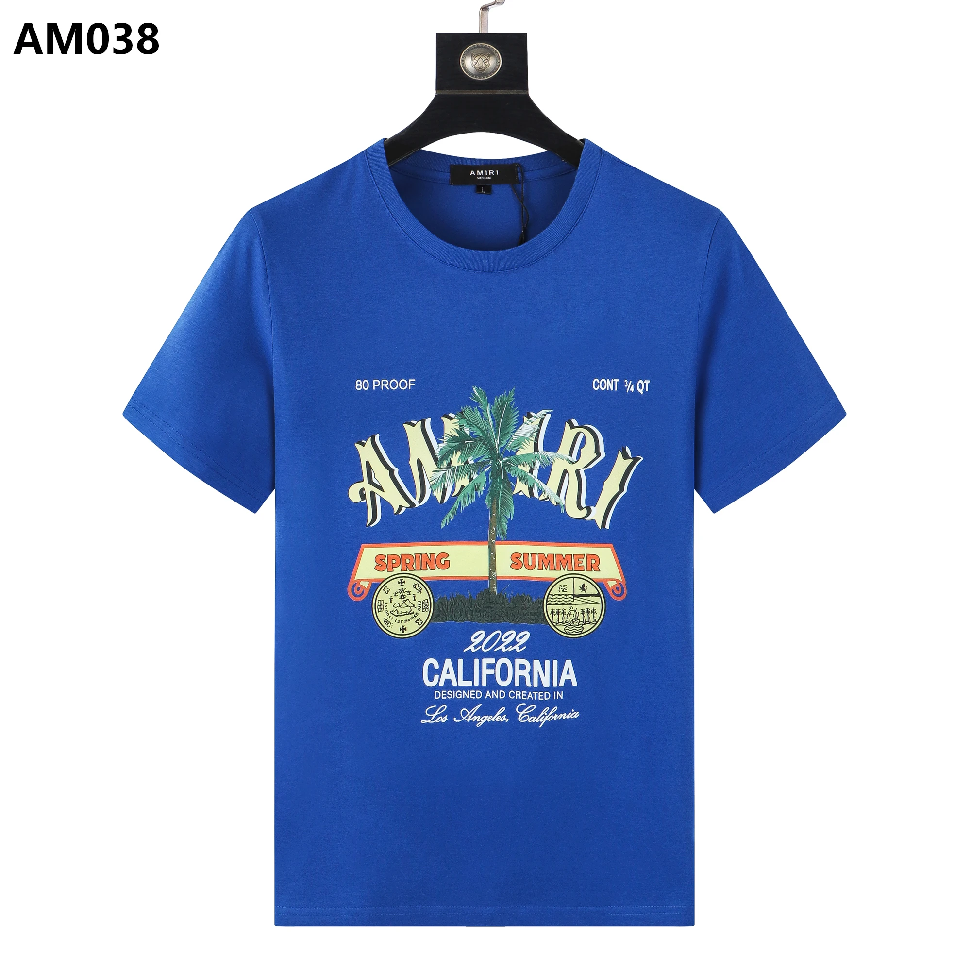 High Quality AMIRl Summer Brand Men T-Shirt Short Sleeve Round Neck Slim Lettering Coconut Print Fashion Trend Cotton Top
High Quality AMIRl Summer Brand Men T-Shirt Short Sleeve Round Neck Slim Lettering Coconut Print Fashion Trend Cotton Top