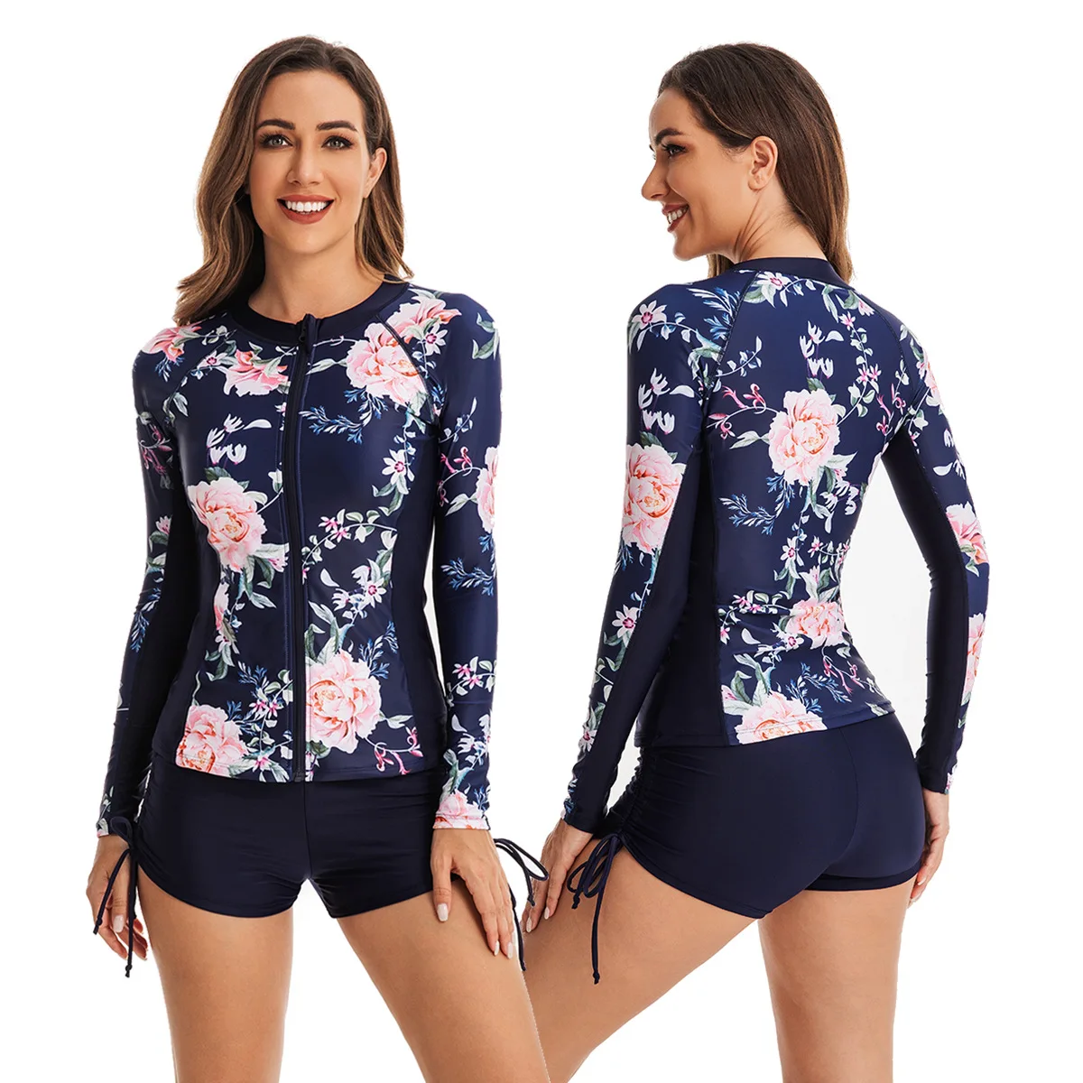 Split Flat-Angle Surfsuit Women's Swimsuit Long Sleeve Swimsuit Zipper Cardigan Women's Tankini
Split Flat-Angle Surfsuit Women's Swimsuit Long Sleeve Swimsuit Zipper Cardigan Women's Tankini