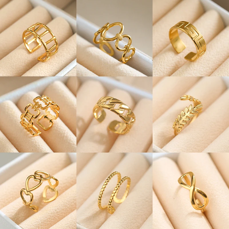 HIYEE Popular adjustable titanium steel ring wholesale vintage oil pressure stainless steel ring opening
HIYEE Popular adjustable titanium steel ring wholesale vintage oil pressure stainless steel ring opening