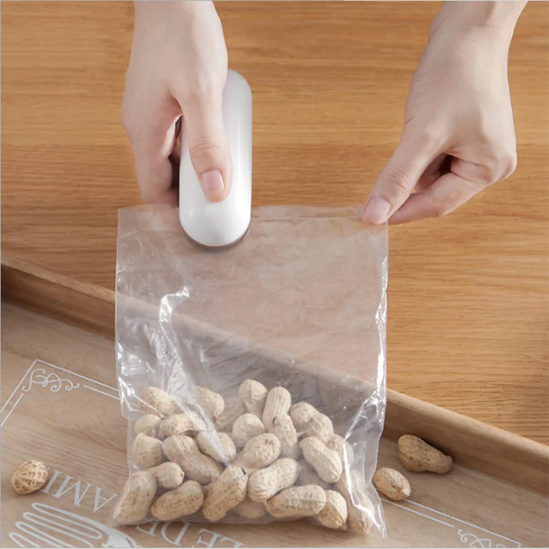 

HOT Best Portable Mini Sealing Household Machine Heat Sealer Capper Food Saver for Plastic Bags Package Mini Gadgets