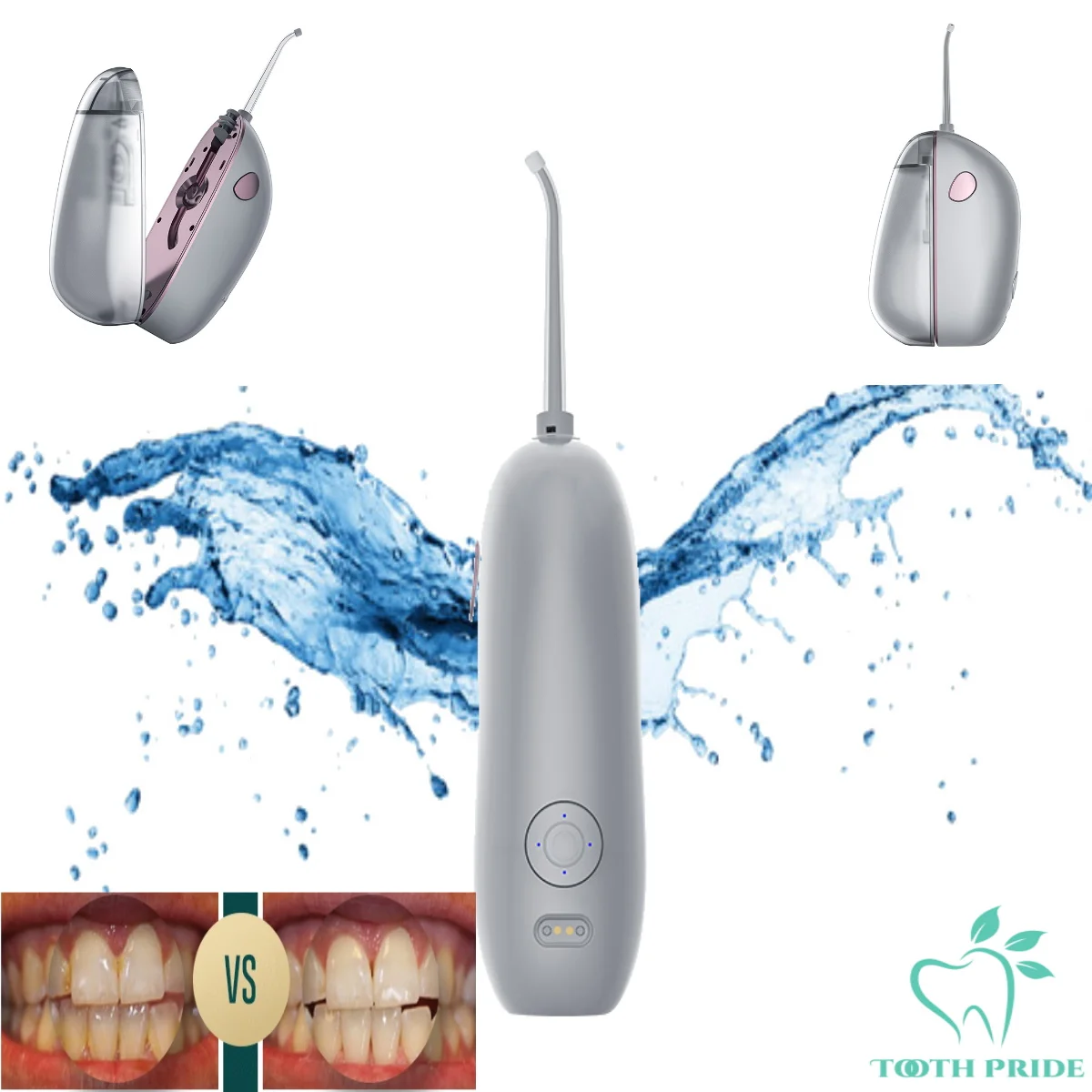 Cordless Portable Water flosser - Water Safe Dental Oral Irrigator with Foldable Nozzle Head - Powerful Upgraded Water Pressure
Cordless Portable Water flosser - Water Safe Dental Oral Irrigator with Foldable Nozzle Head - Powerful Upgraded Water Pressure