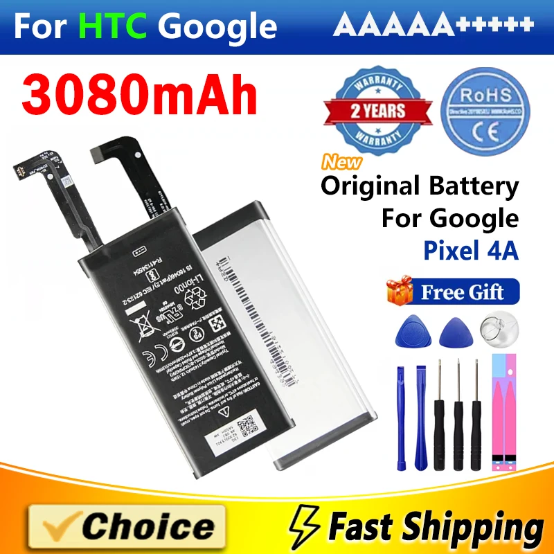 1 шт. 3080 мАч аккумулятор для Google Pixel 4A 4a G025J-B Совершенно новая сменная литиевая