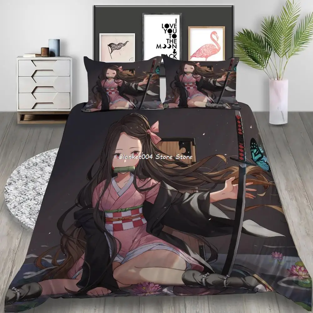 Demon Slayer 3D Print Bedding Sets Funny Anime Duvet Cover Set Luxury Kids Cover Pillowcase Cute Queen King Size Comforter Cover
Demon Slayer 3D Print Bedding Sets Funny Anime Duvet Cover Set Luxury Kids Cover Pillowcase Cute Queen King Size Comforter Cover