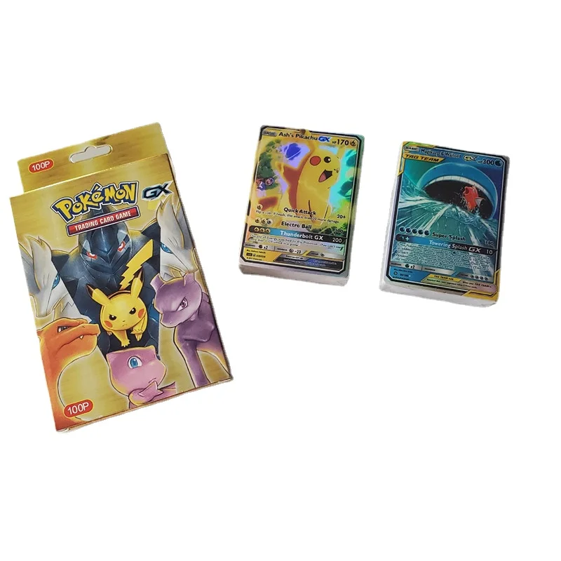 100pcs Non-repeating Pokemon Cards GX with 63TAG English Transaction Accelerator Box Shiny Cards Children's Fighting Toy Gift
100pcs Non-repeating Pokemon Cards GX with 63TAG English Transaction Accelerator Box Shiny Cards Children's Fighting Toy Gift