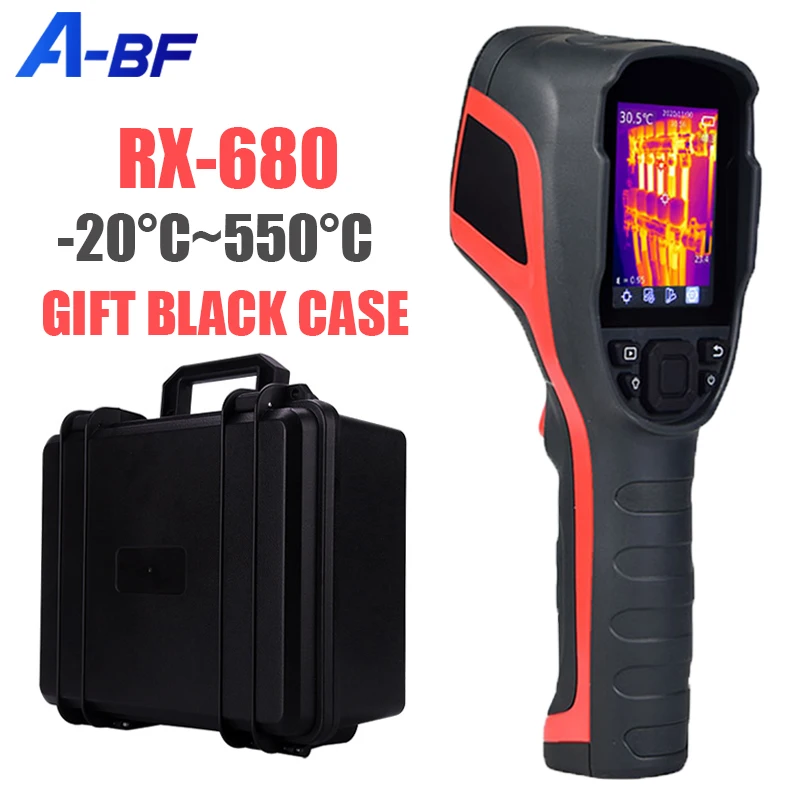 A-BF RX-680 Industrial Thermal Imaging -20°C~550°C Camera for Repair 256*192 Pixel Infrared Thermal Imager House Heat Detection
A-BF RX-680 Industrial Thermal Imaging -20°C~550°C Camera for Repair 256*192 Pixel Infrared Thermal Imager House Heat Detection
