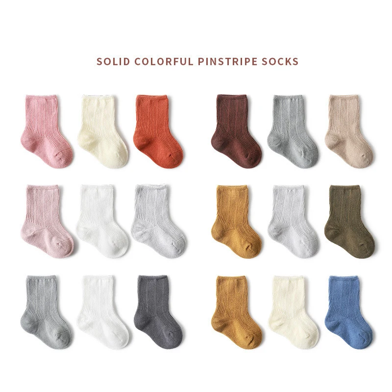 3 Pairs Baby Girl Boy Socks Non-Slip Breathable Socks Clothes Accessories Pure Color Combed Cotton Baby Socks For Autumn
3 Pairs Baby Girl Boy Socks Non-Slip Breathable Socks Clothes Accessories Pure Color Combed Cotton Baby Socks For Autumn