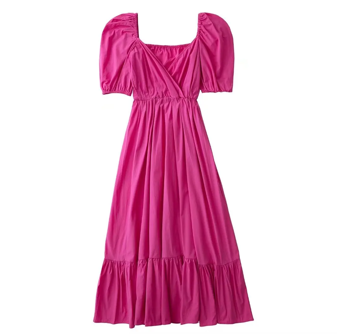Clothland Women Elegant Pink Maxi Vestido V Neck Short Sleeve High Waist One Piece Summer Chic Long Vestidos Mujer DA184
Clothland Women Elegant Pink Maxi Vestido V Neck Short Sleeve High Waist One Piece Summer Chic Long Vestidos Mujer DA184