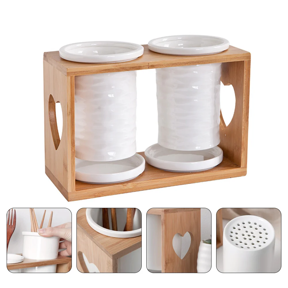 1Set of Ceramic Storage Box Storage Rack Cutlery Rack Chopstick Rack for Chopsticks Kitchen
1Set of Ceramic Storage Box Storage Rack Cutlery Rack Chopstick Rack for Chopsticks Kitchen