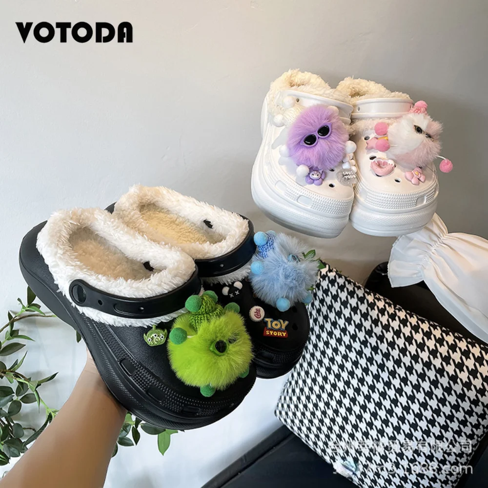 New Winter Women Platform Slippers with Charm Furry Warm Comfy House Shoes Fashion Casual Ladies Clogs Cartoon Cute Plush Slides 
New Winter Women Platform Slippers with Charm Furry Warm Comfy House Shoes Fashion Casual Ladies Clogs Cartoon Cute Plush Slides