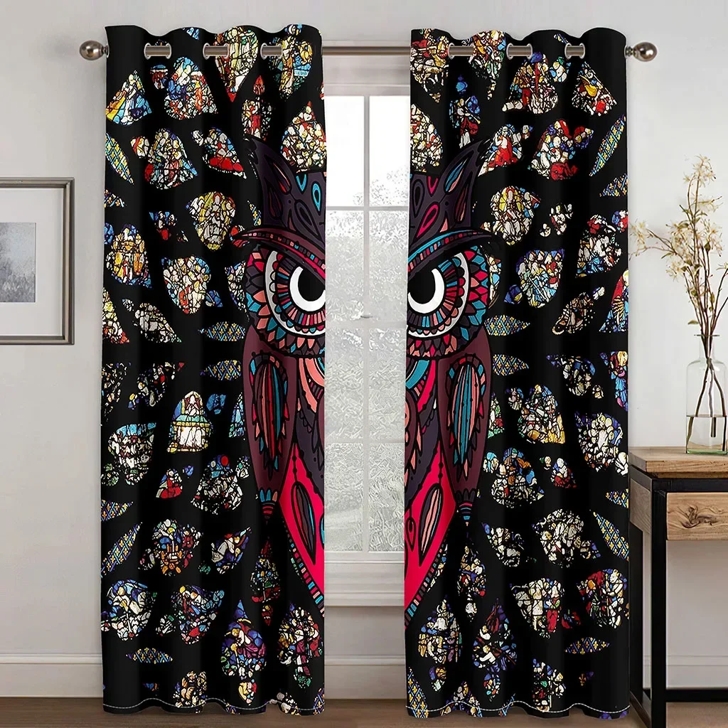 On Sale Cheap Boho Owl Cartoon Black Children's 2 Pieces Free Shipping Thin Drape Curtains for Living Room Bedroom Window Decor
On Sale Cheap Boho Owl Cartoon Black Children's 2 Pieces Free Shipping Thin Drape Curtains for Living Room Bedroom Window Decor