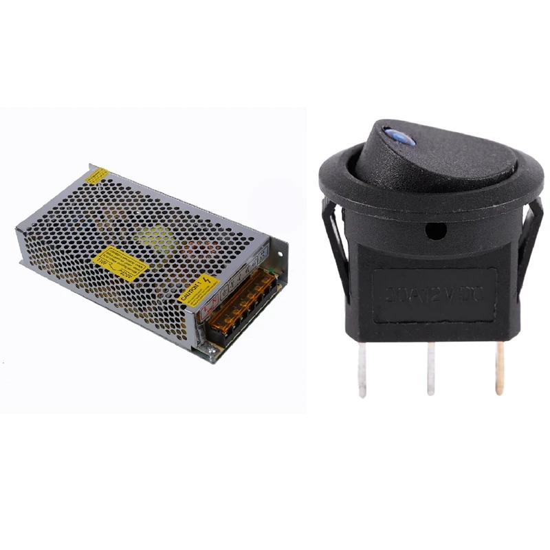 200W Switching Switch Power Supply Driver for LED Strip Light DC 12V 17A & 12V LED Inverter Rocking Rocker Switch
200W Switching Switch Power Supply Driver for LED Strip Light DC 12V 17A & 12V LED Inverter Rocking Rocker Switch