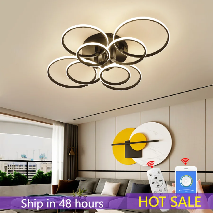 Современные светодиодные потолочные светильники, 8/6/4 круглых колец, для гостиной, спальни, кабинета, матовый черный/белый цвет, потолочный с...
Современные светодиодные потолочные светильники, 8/6/4 круглых колец, для гостиной, спальни, кабинета, матовый черный/белый цвет, потолочный с...