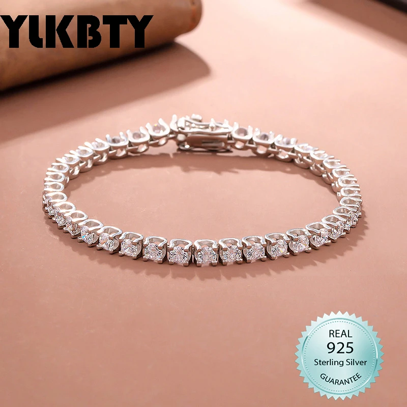 Браслет для тенниса YLKBTY из настоящего серебра 925 пробы, 15-18 см, сделанный из 3,5 мм потрясающего циркония, хип-хоп, рок, ювелирные изделия, брасл...
Браслет для тенниса YLKBTY из настоящего серебра 925 пробы, 15-18 см, сделанный из 3,5 мм потрясающего циркония, хип-хоп, рок, ювелирные изделия, брасл...