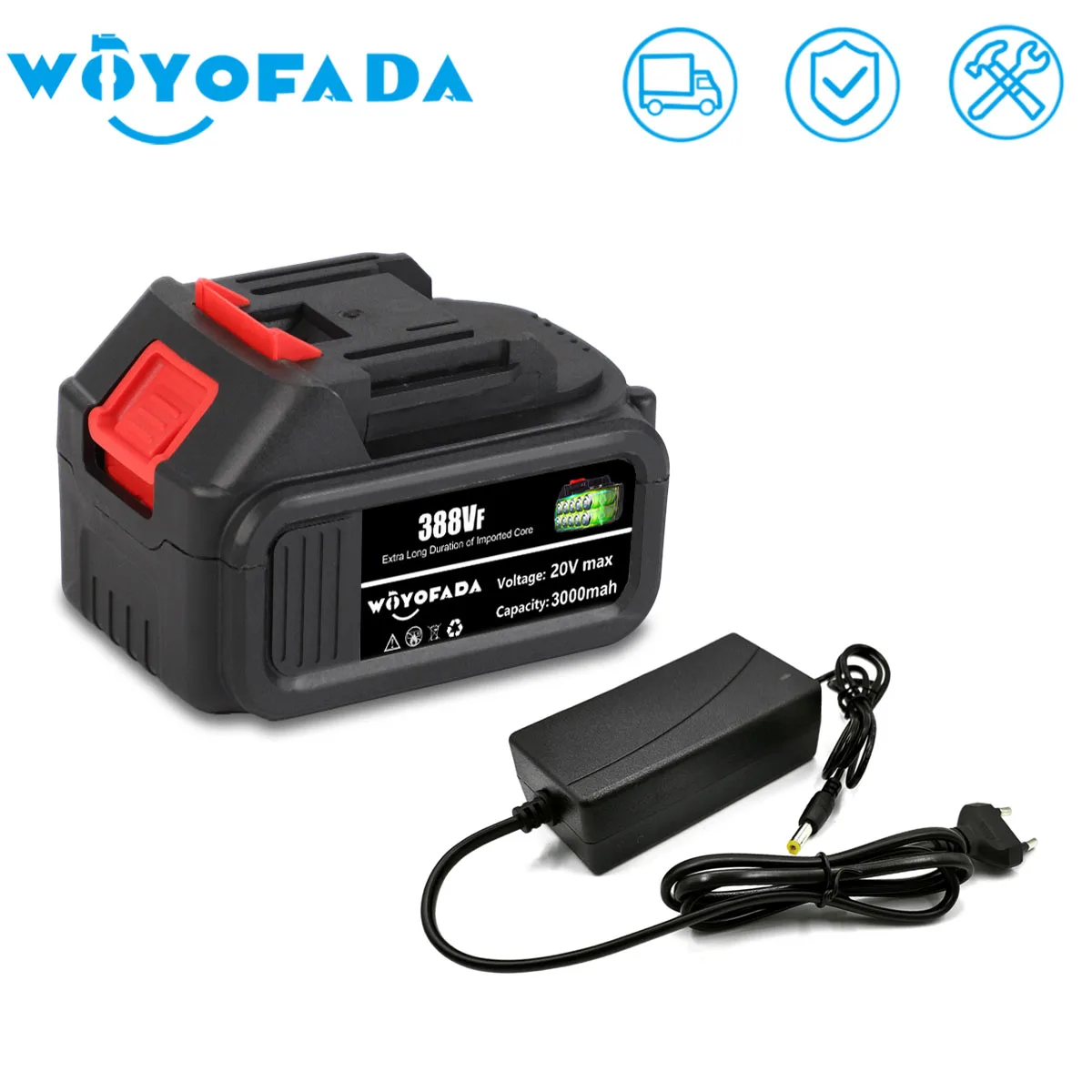18V Tool Battery Electric Wrench Angle Grinder Car Washer Power Lithium Battery Pack Power Tool Battery For Makita 18v battery
18V Tool Battery Electric Wrench Angle Grinder Car Washer Power Lithium Battery Pack Power Tool Battery For Makita 18v battery