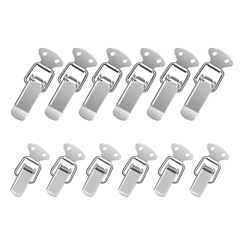 12 Sets Toggle Latch Catch Clamp Stainless Steel Spring Loading Toggle Case Box Chest Trunk Clip Duck Billed Buckles
12 Sets Toggle Latch Catch Clamp Stainless Steel Spring Loading Toggle Case Box Chest Trunk Clip Duck Billed Buckles