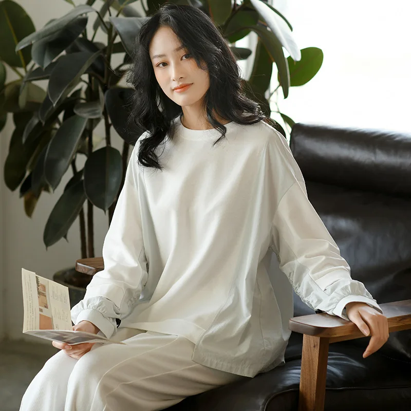 New Spring Women Cotton Sweatshirt Camel White Pullover Tops Lady Clothes Loose Long Sleeve Casual Sweatshirts t-Shirt
New Spring Women Cotton Sweatshirt Camel White Pullover Tops Lady Clothes Loose Long Sleeve Casual Sweatshirts t-Shirt