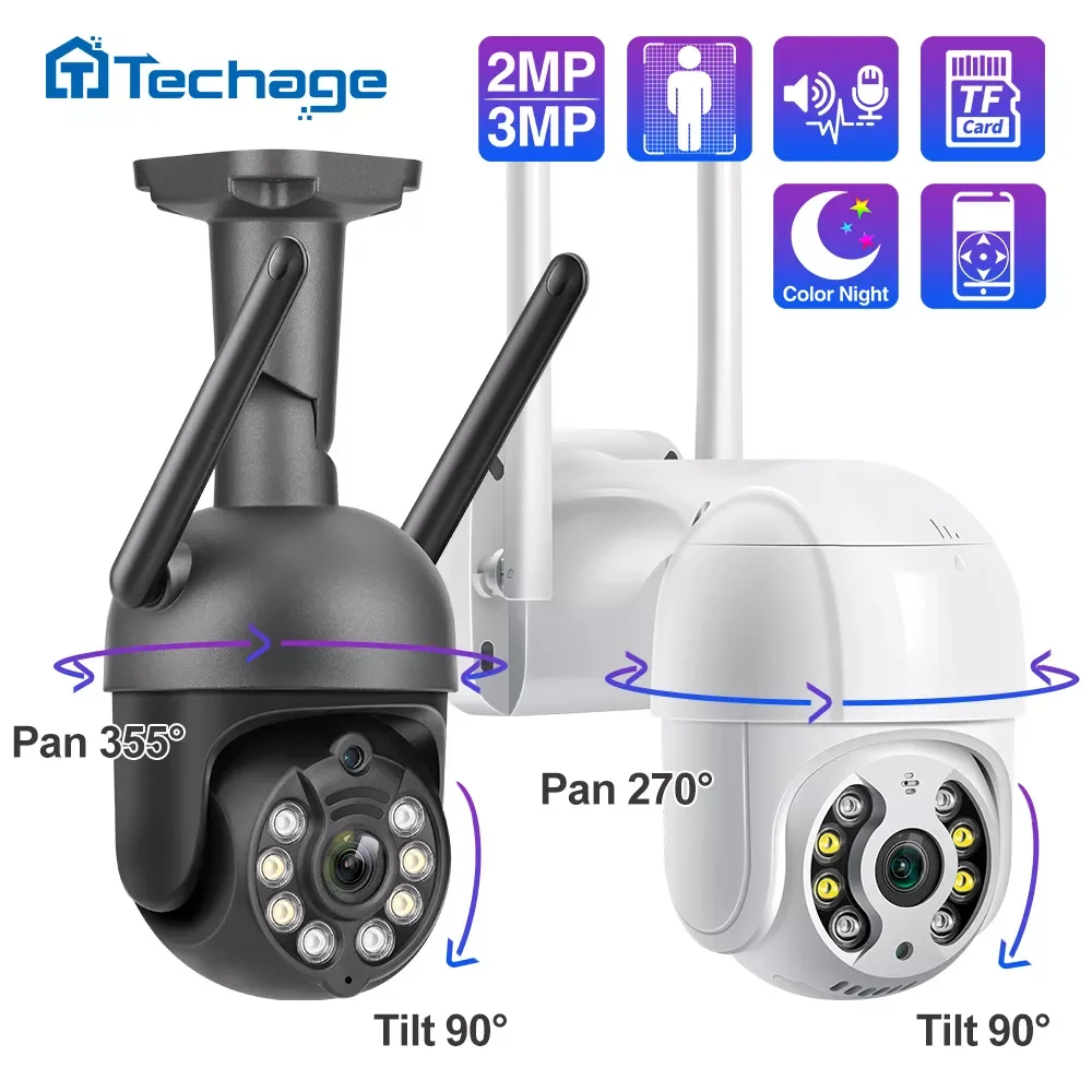 Techage Wifi IP Camera 3MP 2MP Two Way Video Wireless Security Camera HD 1080P Full Color P2P CCTV Outdoor Video Surveillance
Techage Wifi IP Camera 3MP 2MP Two Way Video Wireless Security Camera HD 1080P Full Color P2P CCTV Outdoor Video Surveillance