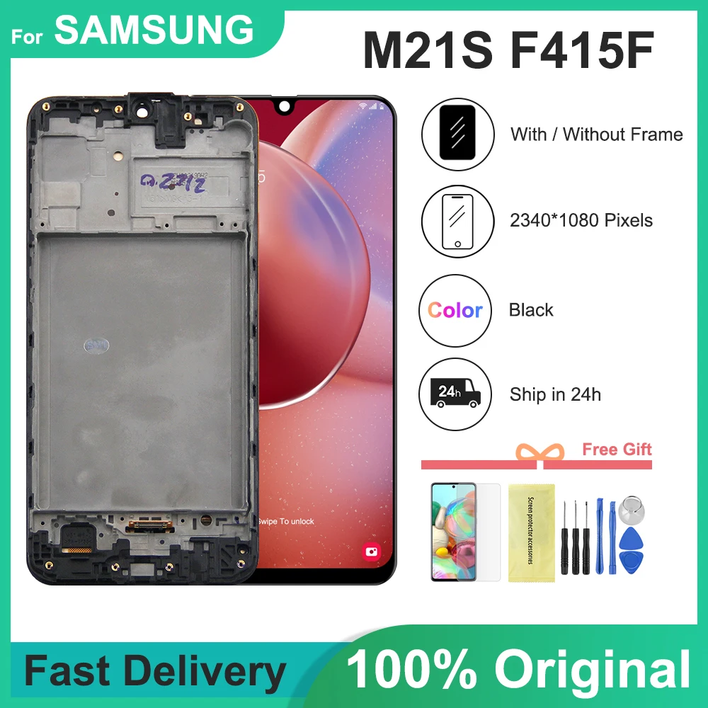6,4 "новый оригинальный дисплей для SAMSUNG Galaxy M21s SM-F415F SM-F415F/DS ЖК-дисплей с сенсорным экраном и рамкой дигитайзер в сборе ремонт
6,4 "новый оригинальный дисплей для SAMSUNG Galaxy M21s SM-F415F SM-F415F/DS ЖК-дисплей с сенсорным экраном и рамкой дигитайзер в сборе ремонт