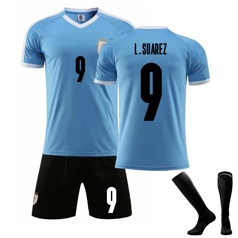 Uruguay national soccer uniforms Suarez Cavani commemorative shirt Short sleeve shirt Football clothes Training suit
Uruguay national soccer uniforms Suarez Cavani commemorative shirt Short sleeve shirt Football clothes Training suit