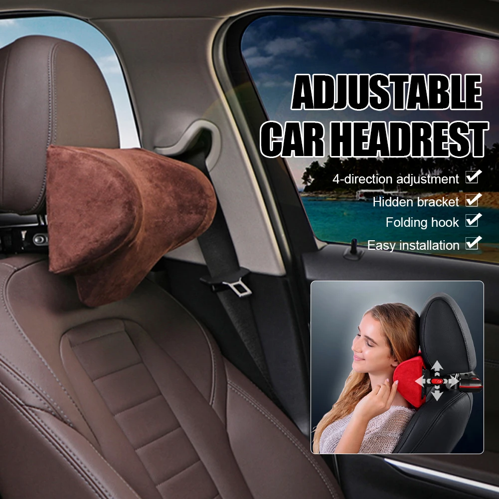 3D Memory Adjustable Car Multifunction Headrest Pillow Memory Foam Neck Support Driver and Passenger Seat with Phone Holder Hook
3D Memory Adjustable Car Multifunction Headrest Pillow Memory Foam Neck Support Driver and Passenger Seat with Phone Holder Hook