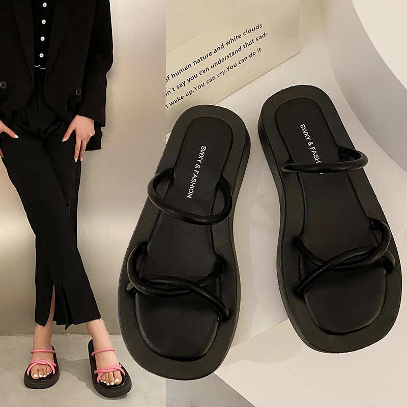 Roman Fashion Slipper Women Summer Women Outside Wear 2023 New Open-toe Thick Soled Beach Shoes Slippers Ladies
Roman Fashion Slipper Women Summer Women Outside Wear 2023 New Open-toe Thick Soled Beach Shoes Slippers Ladies