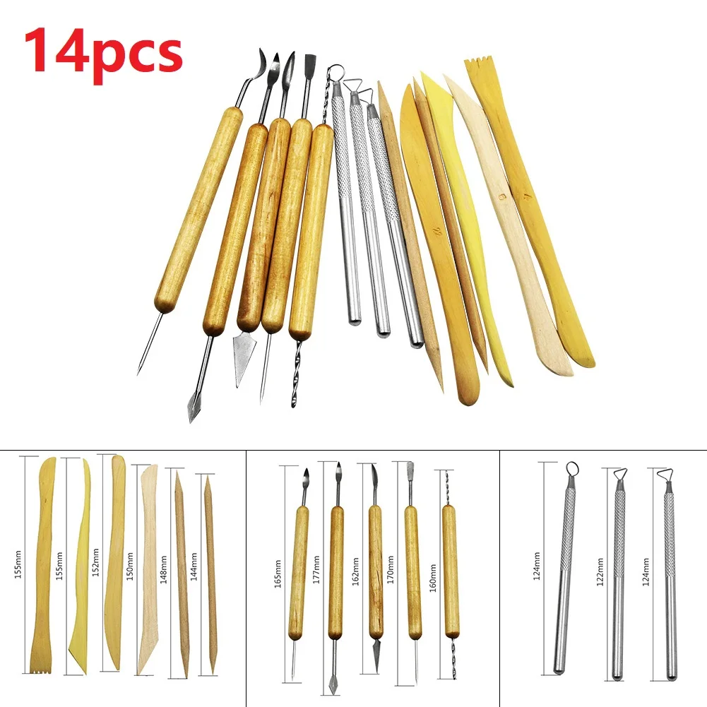 14-Piece Clay Clay Tool Carving Knife DIY Ceramics Clay Sculpture Polymer Tool Craft Sculpting Pottery Model Carving
14-Piece Clay Clay Tool Carving Knife DIY Ceramics Clay Sculpture Polymer Tool Craft Sculpting Pottery Model Carving