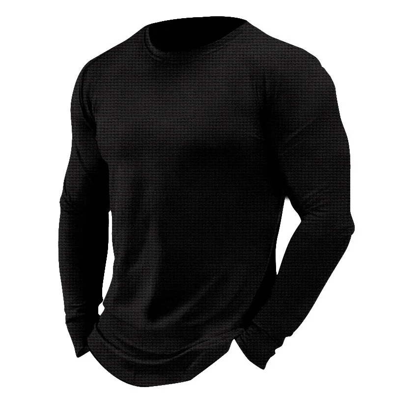 Mens T Shirt 2023 New Spring/autumn Mens Waffle T-shirt Casual Trend Top for Men
Mens T Shirt 2023 New Spring/autumn Mens Waffle T-shirt Casual Trend Top for Men