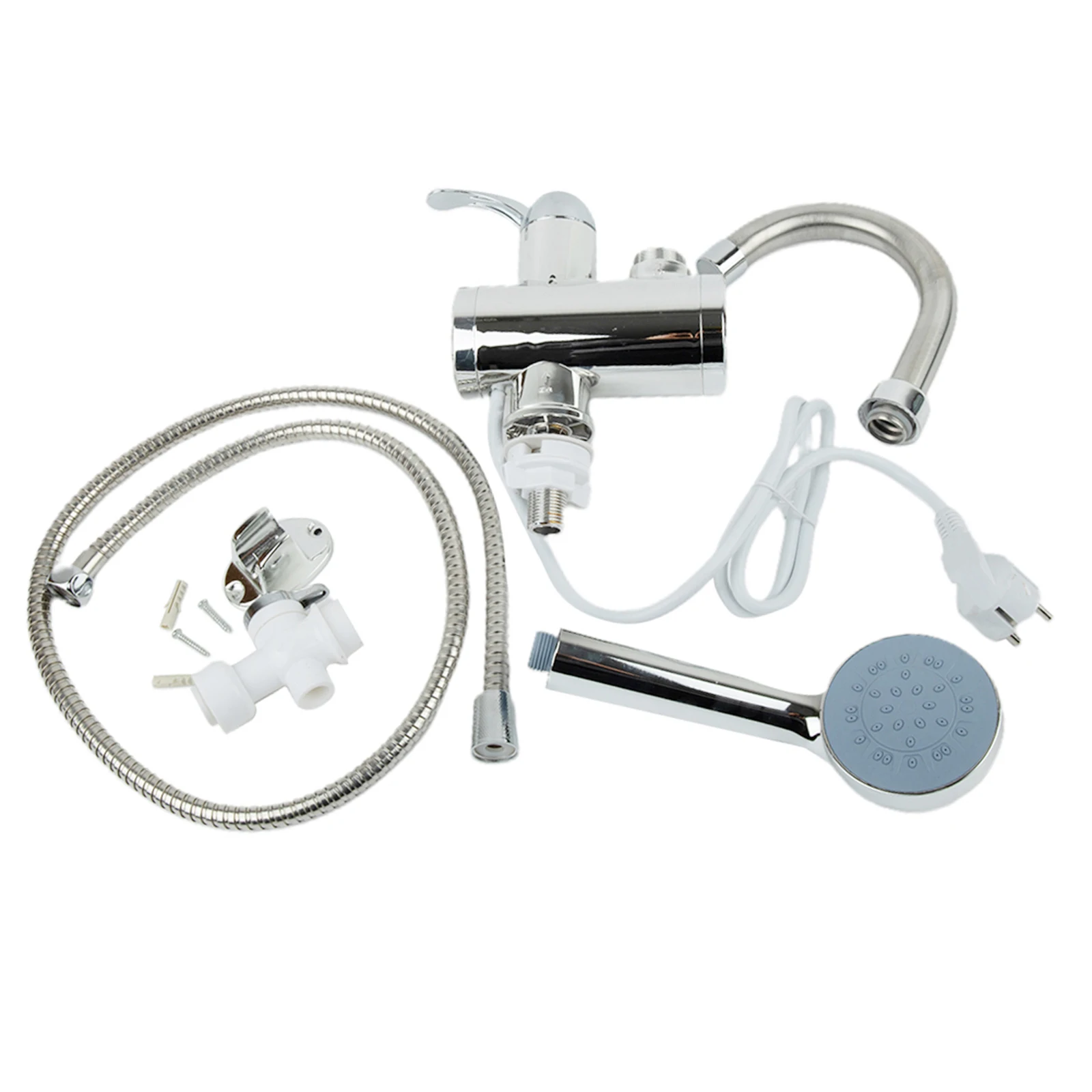 Hot Water Tap Shower Set Toilet Bathroom Kitchen 3000W 360 Degrees Rotation Crystal Display Heater Stainless Steel
Hot Water Tap Shower Set Toilet Bathroom Kitchen 3000W 360 Degrees Rotation Crystal Display Heater Stainless Steel