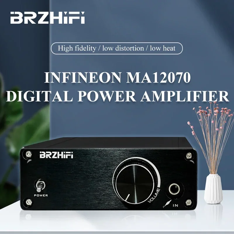 BRZHIFI Audio 80WX2 Digital Power Amplifier Ultra-low Distortion MA12070 High Power Stereo Sound Amp Mini Size 2.0 Channel HiFi
BRZHIFI Audio 80WX2 Digital Power Amplifier Ultra-low Distortion MA12070 High Power Stereo Sound Amp Mini Size 2.0 Channel HiFi