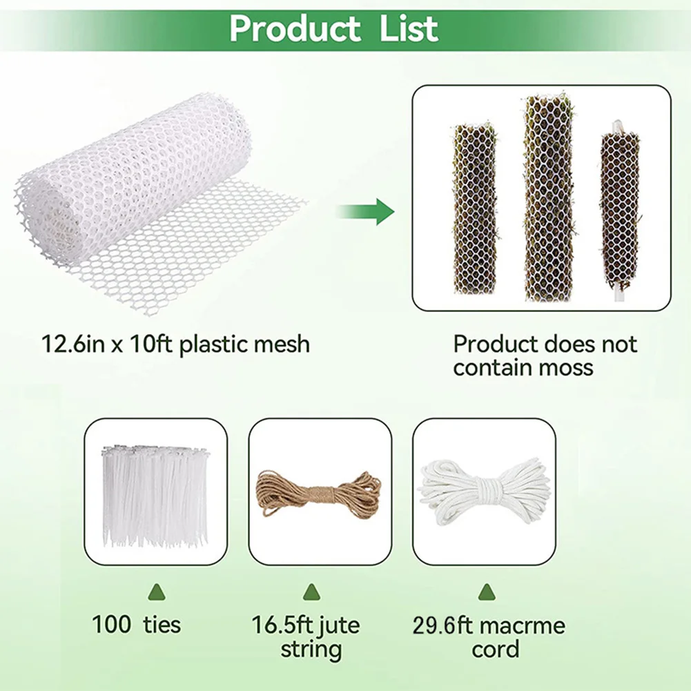 Moss Stick Kit Mesh Moss Pole DIY Moss Monstera Pole For Climbing Brackets For Garden Potted For Self-Watering
Moss Stick Kit Mesh Moss Pole DIY Moss Monstera Pole For Climbing Brackets For Garden Potted For Self-Watering