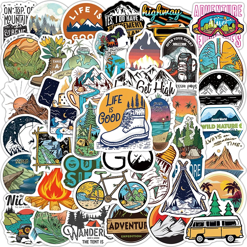 50 Forest Hiking Camping Stickers Outdoor Travel Beautiful Scenery Decal Sticker To DIY Water Bottle Phone Laptop 
50 Forest Hiking Camping Stickers Outdoor Travel Beautiful Scenery Decal Sticker To DIY Water Bottle Phone Laptop