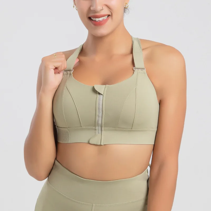 Women Sports Bras Adjustable Strap Shockproof Tights Crop Top Yoga Vest Front Zipper Plus Size Gym Fitness Athletic Brassiere
Women Sports Bras Adjustable Strap Shockproof Tights Crop Top Yoga Vest Front Zipper Plus Size Gym Fitness Athletic Brassiere