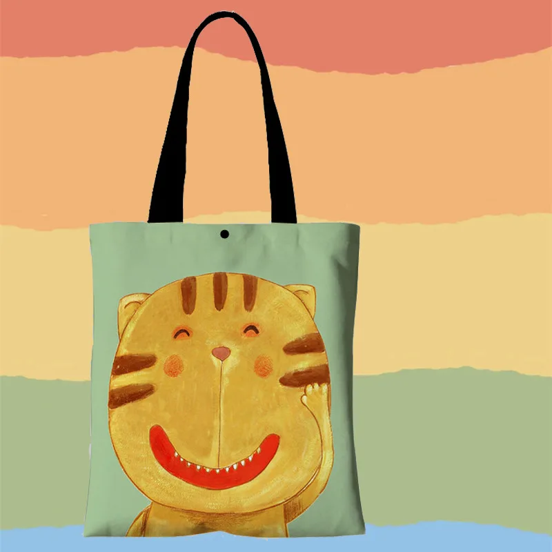 DICHOS Japanese style handbags for women cute cartoon big face cat printing canvas bag large capacity summer girls canvas bag
DICHOS Japanese style handbags for women cute cartoon big face cat printing canvas bag large capacity summer girls canvas bag