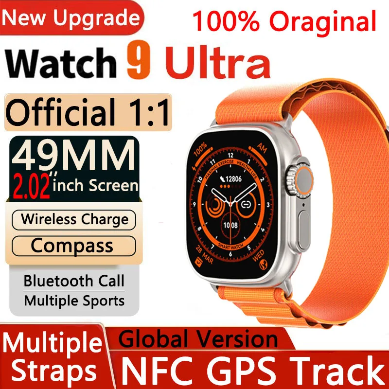 9 Ultra Smart Watch For Apple Watch Ultra IWO Watch Ultra NFC Smartwatch Series 8 Bluetooth Call 2.2 Inch Wireless Fitness Watch 
9 Ultra Smart Watch For Apple Watch Ultra IWO Watch Ultra NFC Smartwatch Series 8 Bluetooth Call 2.2 Inch Wireless Fitness Watch