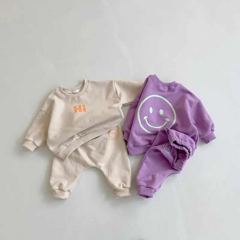 Kids Clothing Set Pullover Smiley Face Print Long Sleeve Sweatshirt Girls Boys Tops Pants 2pcs Outfit Toddler Infant Costume
Kids Clothing Set Pullover Smiley Face Print Long Sleeve Sweatshirt Girls Boys Tops Pants 2pcs Outfit Toddler Infant Costume