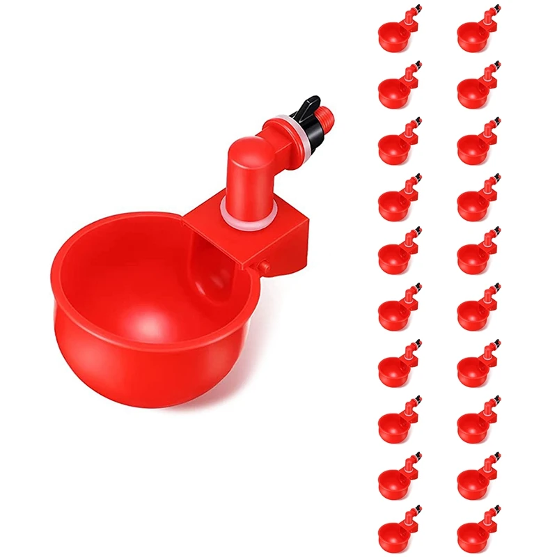 20Pcs Automatic Poultry Drinker Bowl Chicken Water Cups Duck Drinking Machine Hanging Drinking Bowls Water Dispenser
20Pcs Automatic Poultry Drinker Bowl Chicken Water Cups Duck Drinking Machine Hanging Drinking Bowls Water Dispenser