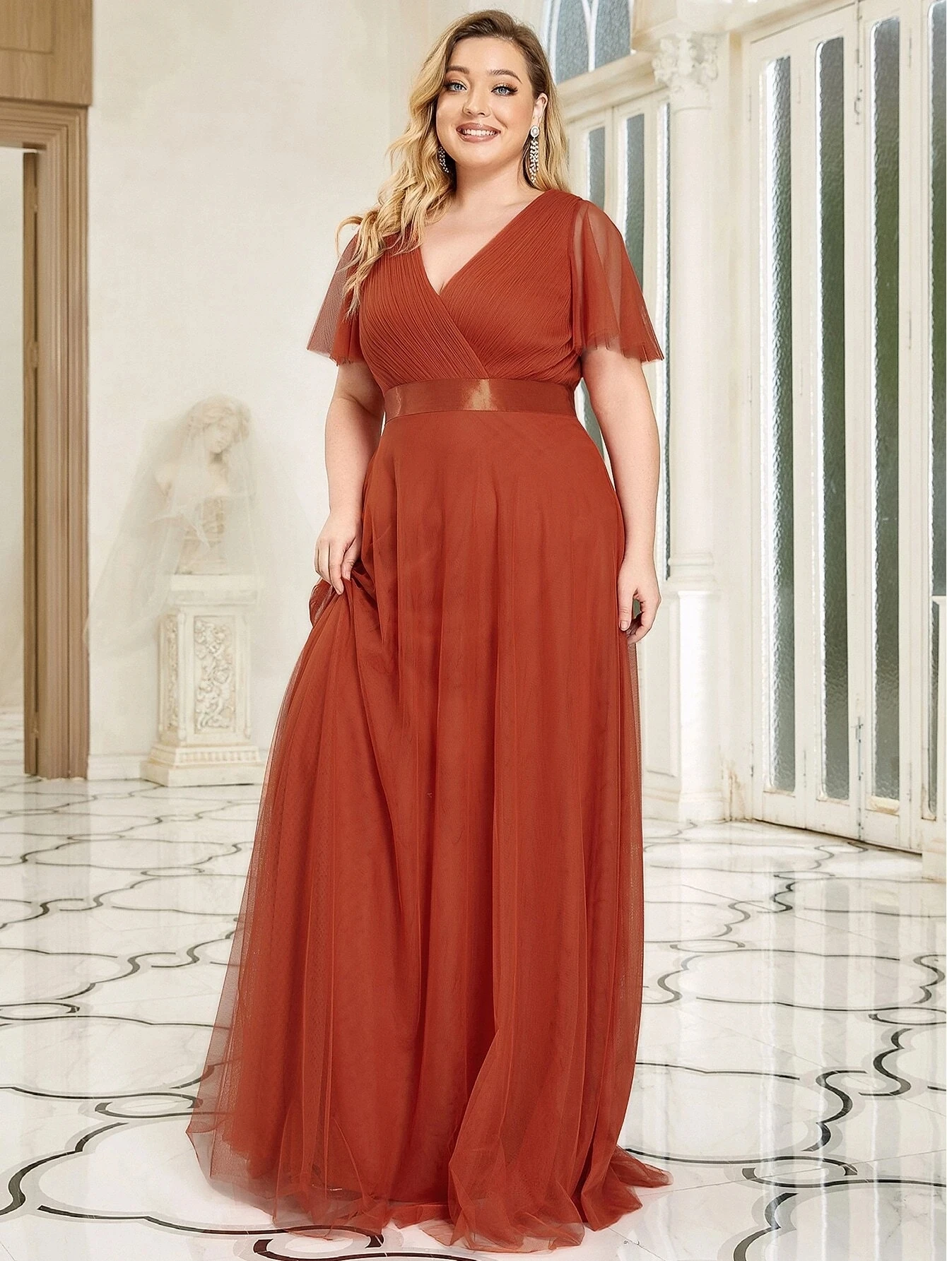 Undersell 8 yards Luxury Evening Dresses Round Neck Half sleeve Floor-Length 2023 of Trendy Fishtail Bridesmaid Dresses
Undersell 8 yards Luxury Evening Dresses Round Neck Half sleeve Floor-Length 2023 of Trendy Fishtail Bridesmaid Dresses
