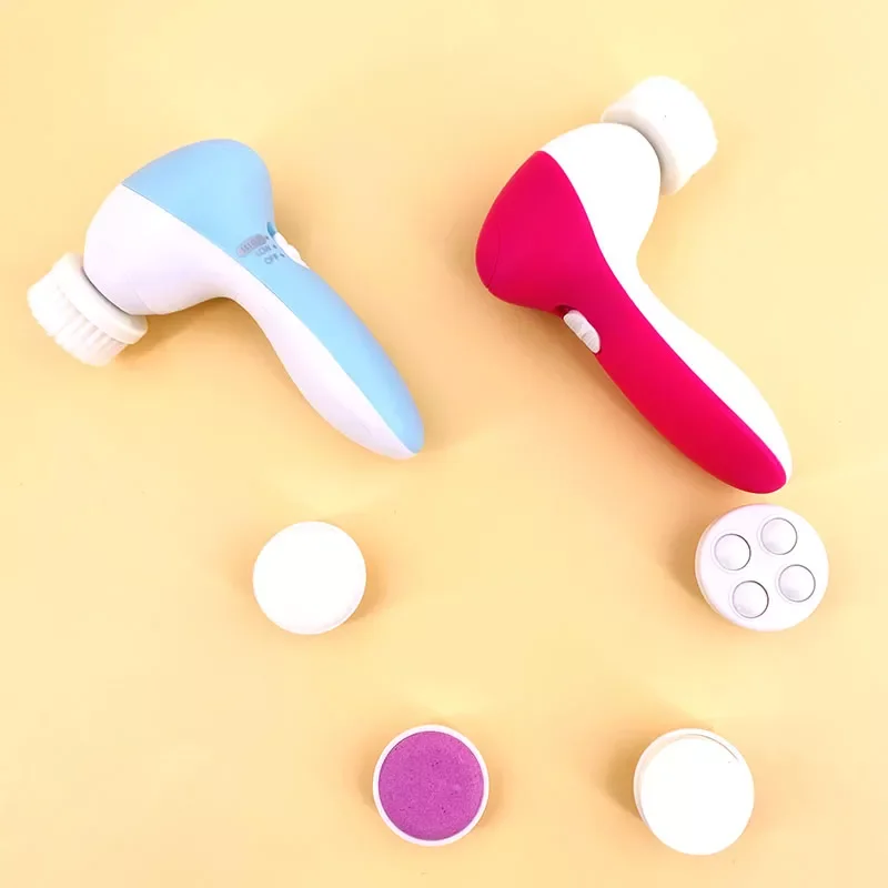 5 in 1 Face Cleansing Brush Silicone Facial Brush Electric Wash Face Machine Deep Cleaning Pore Skin Care Face Massage Brush
5 in 1 Face Cleansing Brush Silicone Facial Brush Electric Wash Face Machine Deep Cleaning Pore Skin Care Face Massage Brush