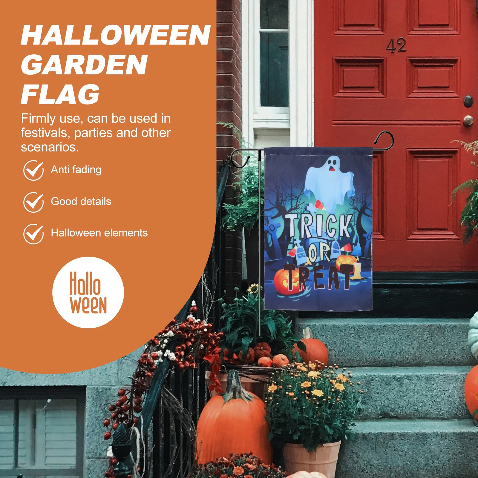Flaggarden Yard Happy Flags Pumpkin Burlap House Sign Decorations Decoration Outdoor Trick Or Treat Party Waterproof Sided
Flaggarden Yard Happy Flags Pumpkin Burlap House Sign Decorations Decoration Outdoor Trick Or Treat Party Waterproof Sided