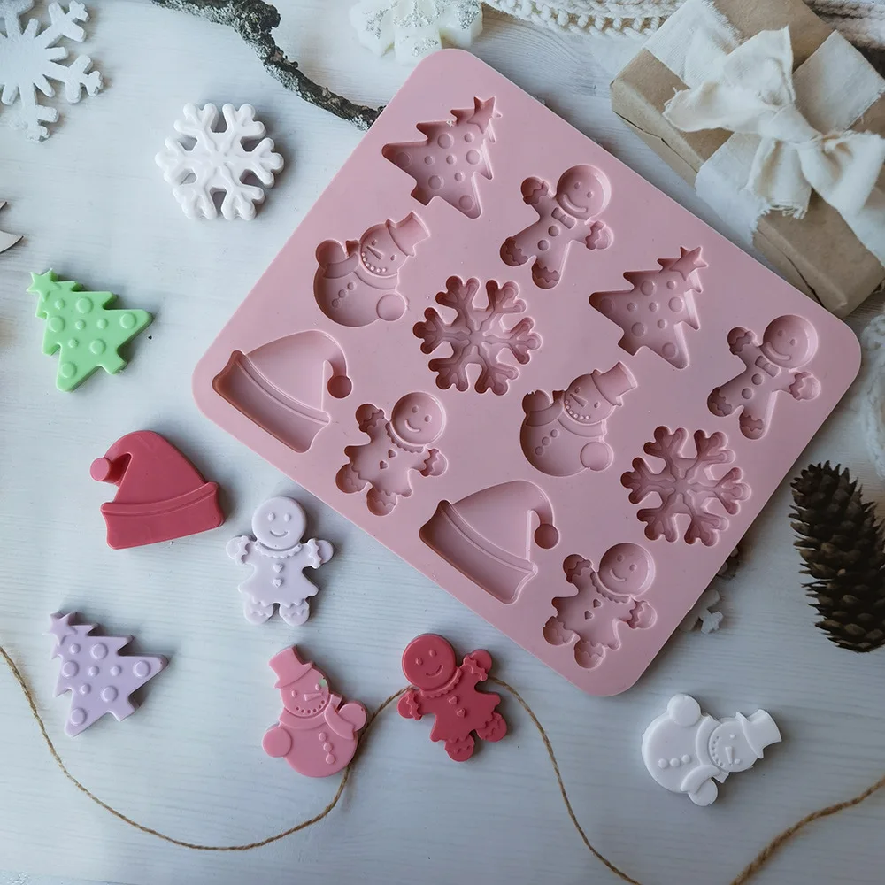 DIY Cake Baking Decoration Chocolate Mold Gift Christmas Tree Snowflake Santa Claus Snowman Socks Christmas Series Silicone Mold
DIY Cake Baking Decoration Chocolate Mold Gift Christmas Tree Snowflake Santa Claus Snowman Socks Christmas Series Silicone Mold