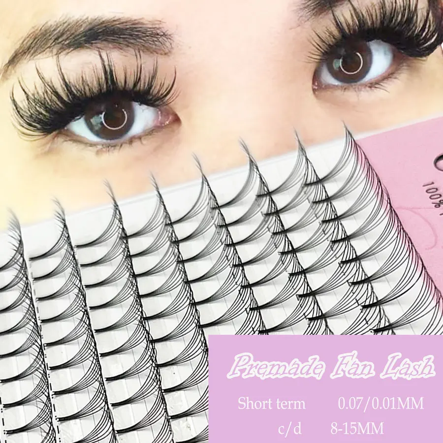 CoMango Premade Volume Lash Fans 3D/4D/5D/6D Short Stem Soft Fannning Extension Professional Cils Russian Stable Curl Eyelashes
CoMango Premade Volume Lash Fans 3D/4D/5D/6D Short Stem Soft Fannning Extension Professional Cils Russian Stable Curl Eyelashes