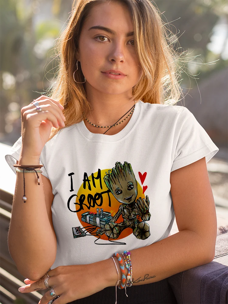 I Am Groot Rock T Shirt for Women Harajuku Ulzzang Fashion Disney Israel Ropa Mujer Short Sleeve Novelty 2022 Summer White Top
I Am Groot Rock T Shirt for Women Harajuku Ulzzang Fashion Disney Israel Ropa Mujer Short Sleeve Novelty 2022 Summer White Top